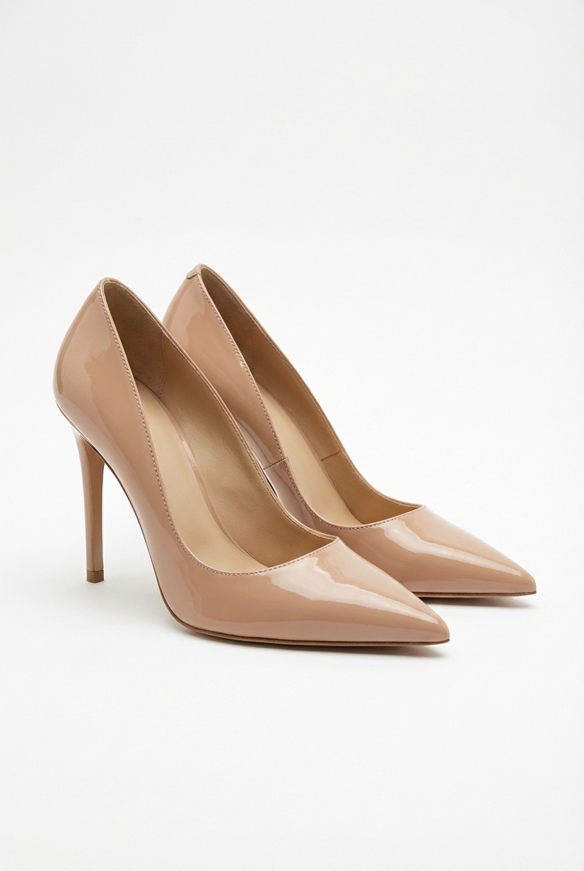 Туфли-лодочки из натуральной лакированной кожи