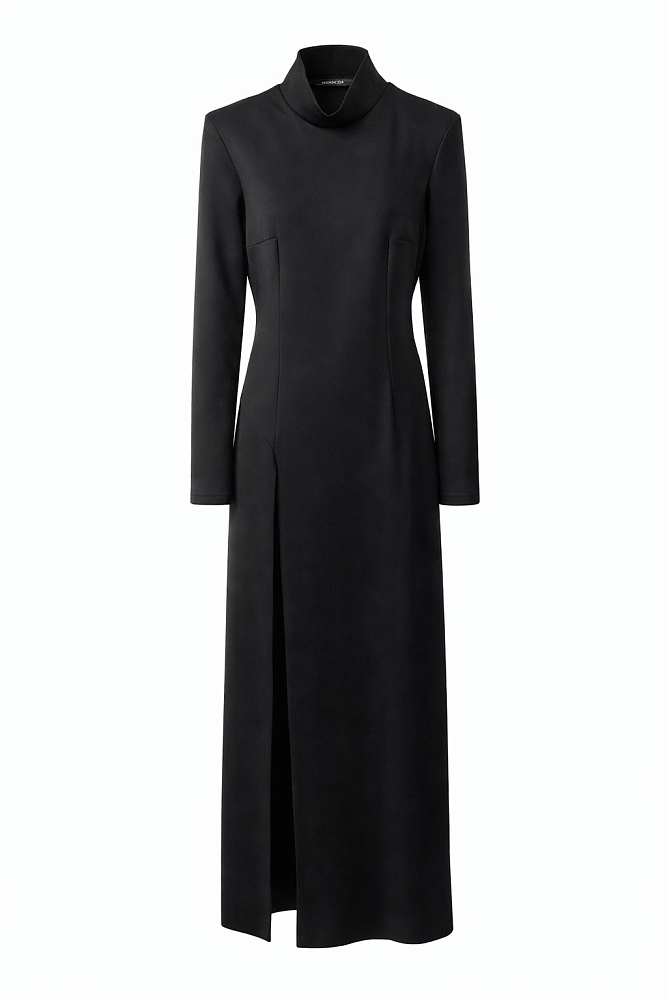 Платье с разрезом макси