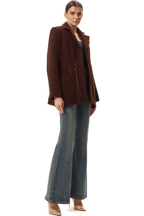 Шерстяной утеплённый блейзер