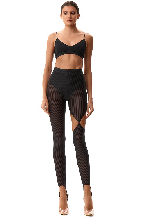 Леггинсы с фигурным вырезом