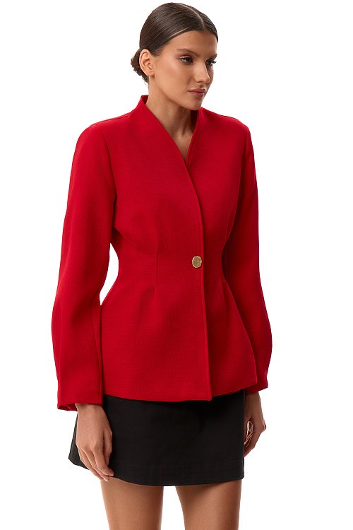 Жакет приталенный с защипами