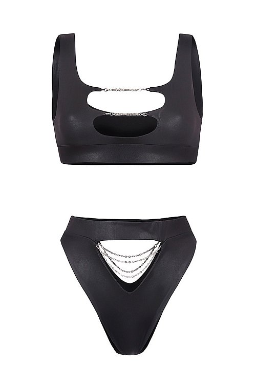 Плавки Too Chainy Leather Black