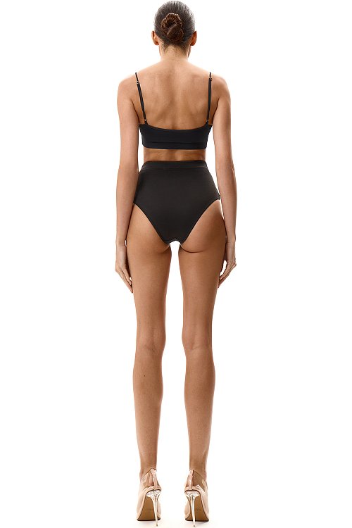 Шорты трикотажные с высокой талией