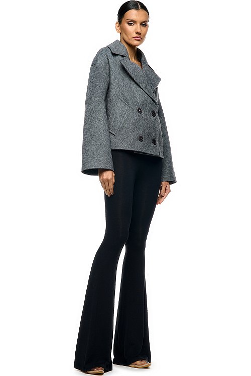 Полупальто двубортное