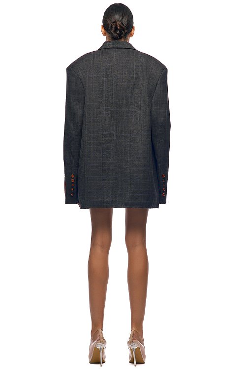 Базовый жакет клетка Oversize