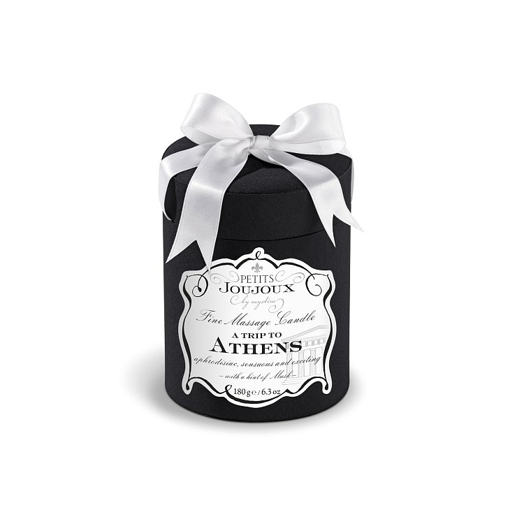 Массажная свеча Petits JouJoux Athens мускус и пачули, 190 гр.