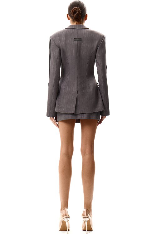 Пиджак приталенный с лампасами