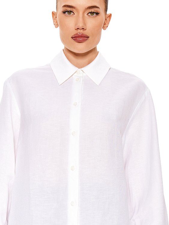 Рубашка изо льна с вышивкой