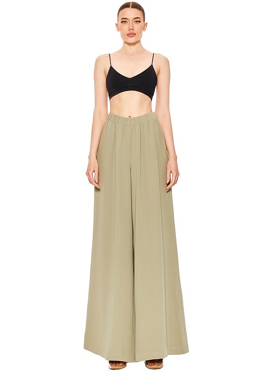 Брюки широкие на резинке