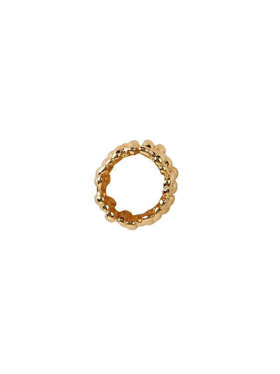 Широкое кольцо под золото с плетениями