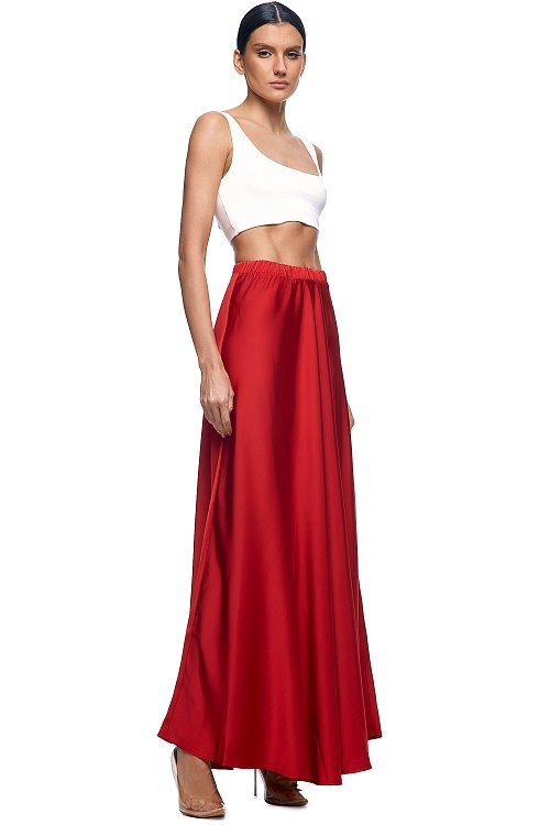 Юбка-полусолнце макси