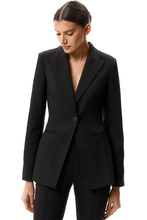 Жакет однобортный приталенный