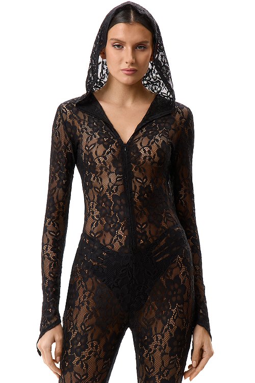 Комбинезон чёрное кружево Sexbomb