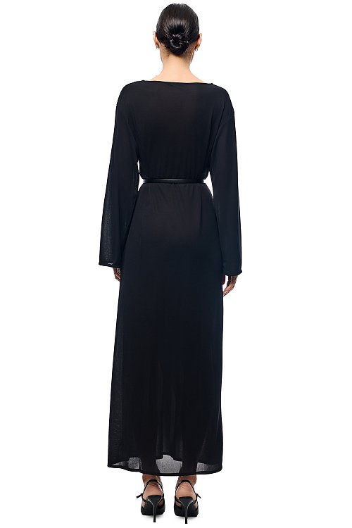 Платье- макси прямого силуэта