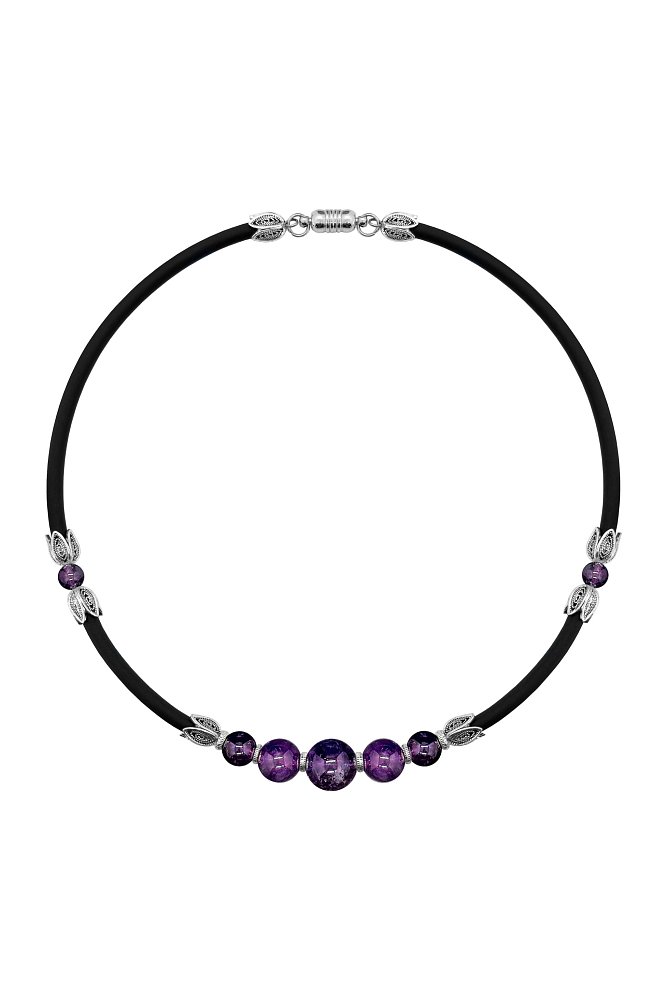 Чокер с аметистом "Violet Mystique"