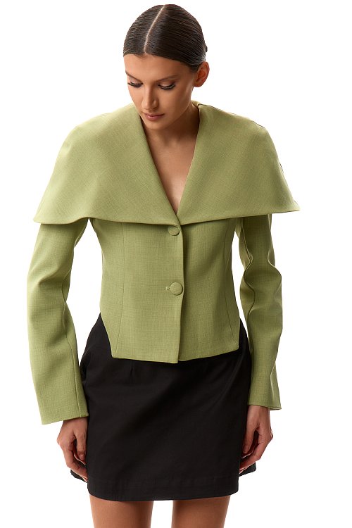 Жакет с кейпом 