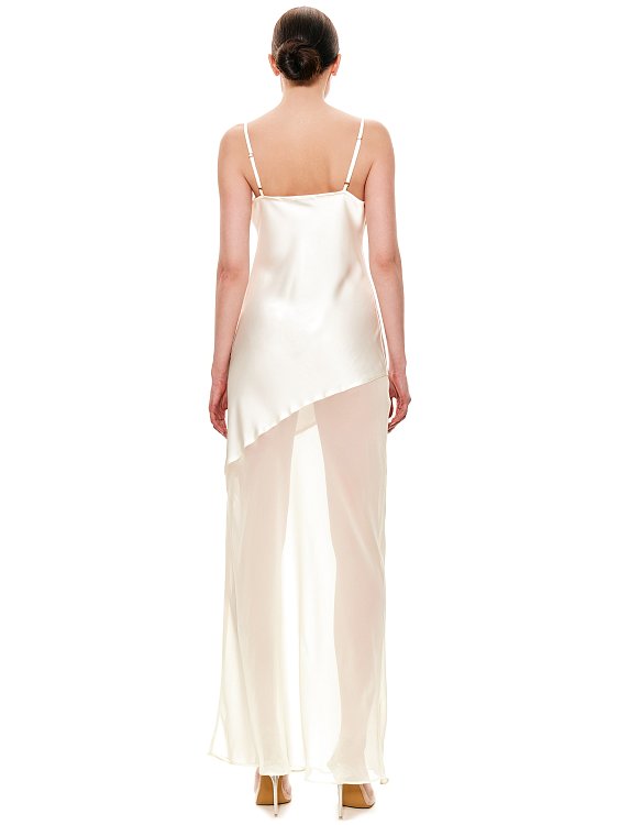 Платье из атласа