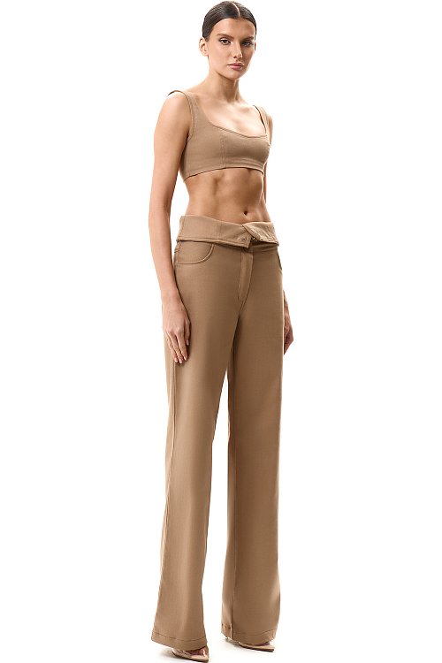 Брюки с акцентным поясом