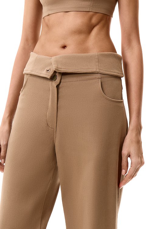 Брюки с акцентным поясом