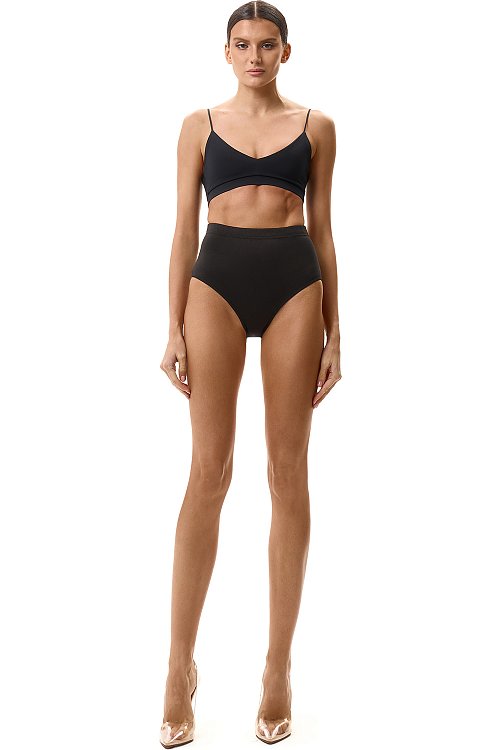 Шорты трикотажные с высокой талией