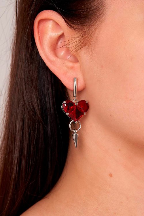 Моносерьга ''HEART OF GLASS''