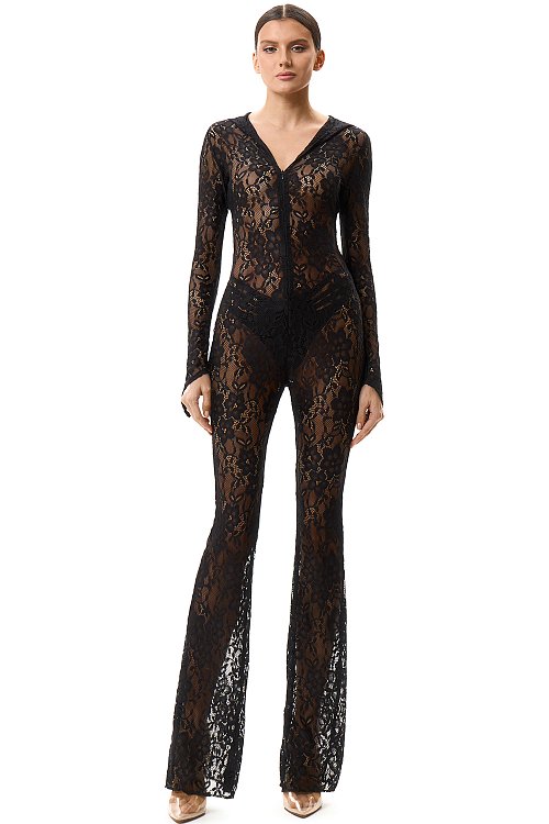 Комбинезон чёрное кружево Sexbomb