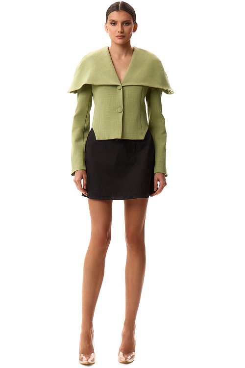 Жакет с кейпом 