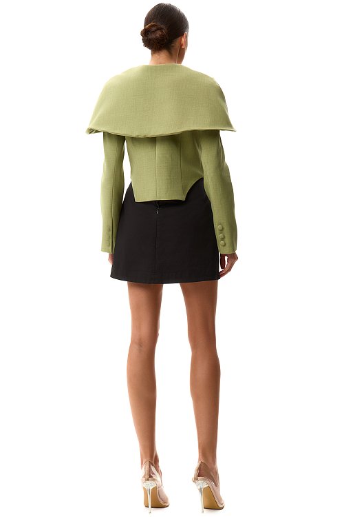 Жакет с кейпом 