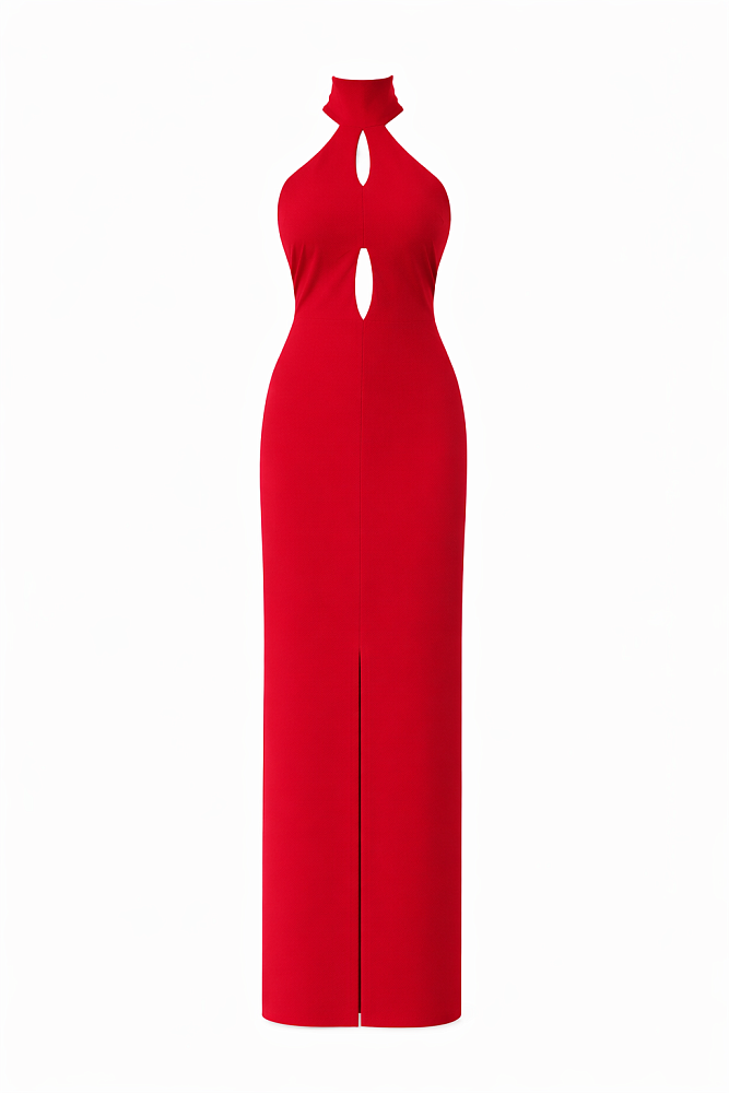 Платье из крепа с шифоновыми завязками