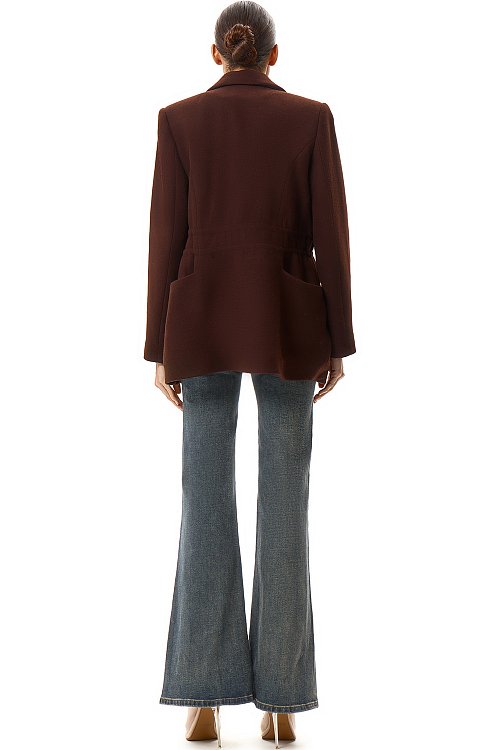 Шерстяной утеплённый блейзер