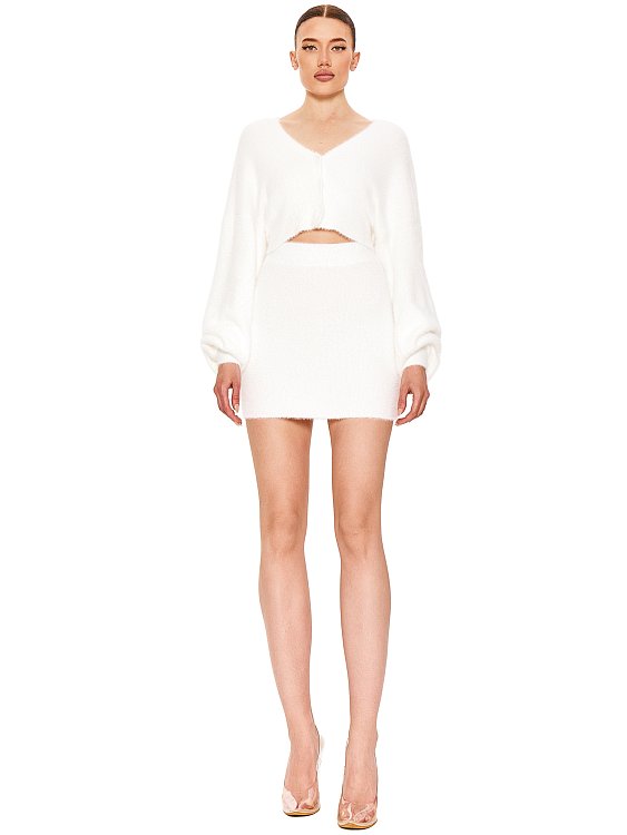 Юбка-мини трикотажная