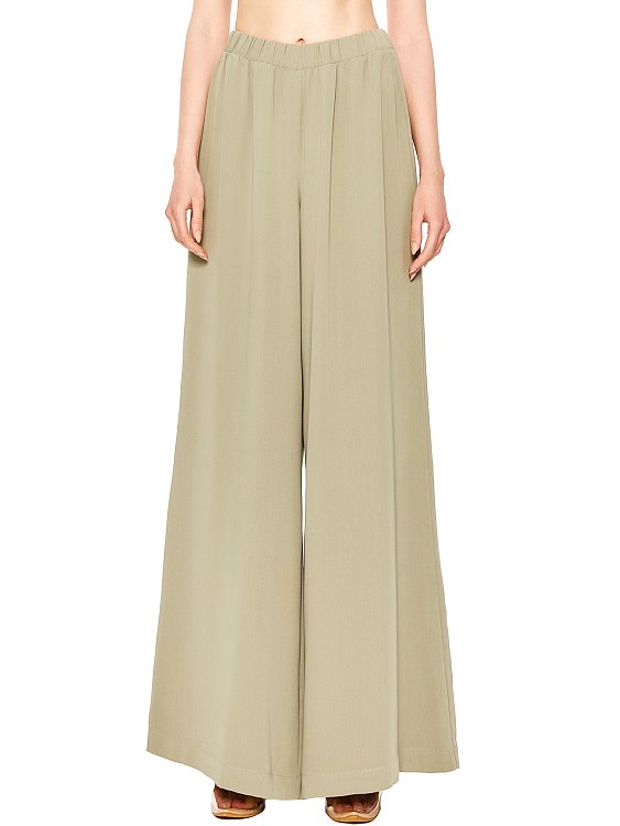 Брюки широкие на резинке