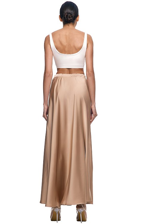 Юбка-полусолнце макси