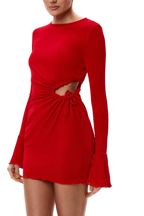 Платье с вырезом по боку