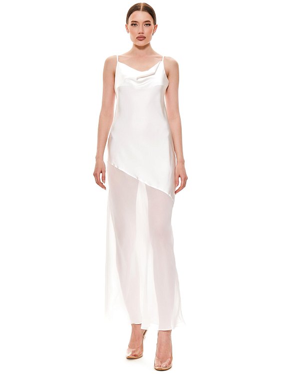 Платье из атласа