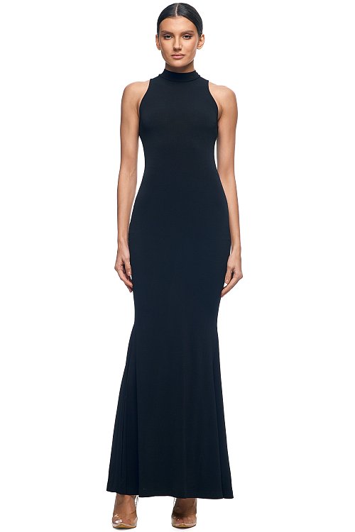 Платье макси с американской проймой