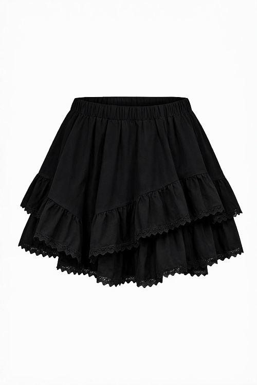 Юбка-шорты с воланами