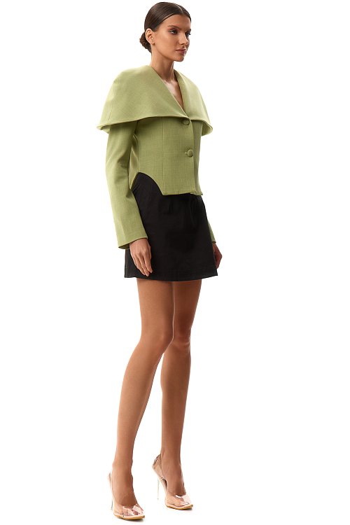 Жакет с кейпом 