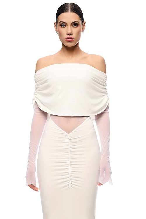 Платье "Белла" с открытой линией плеч