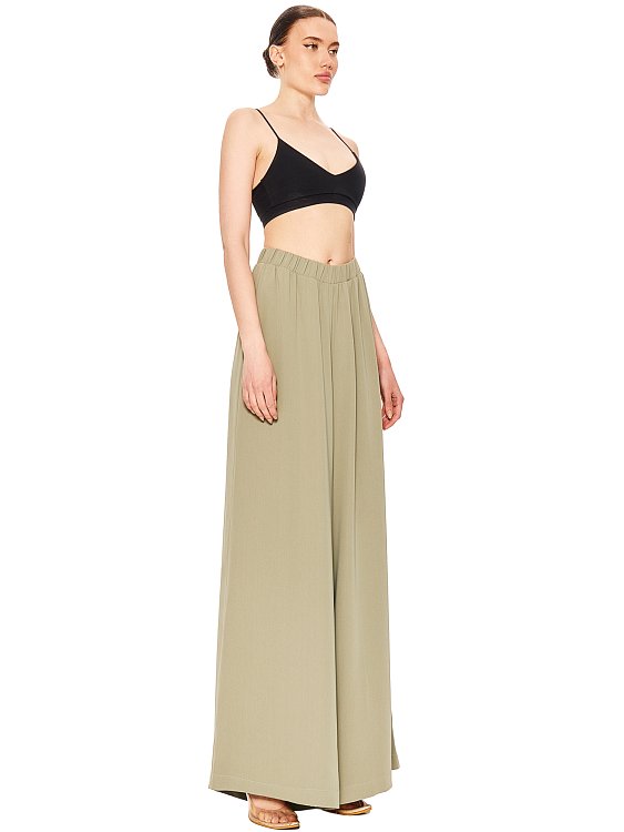 Брюки широкие на резинке