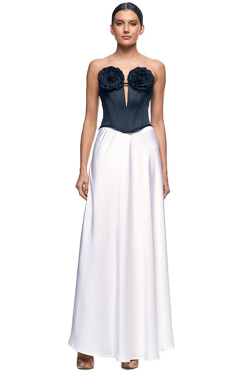 Юбка-полусолнце макси