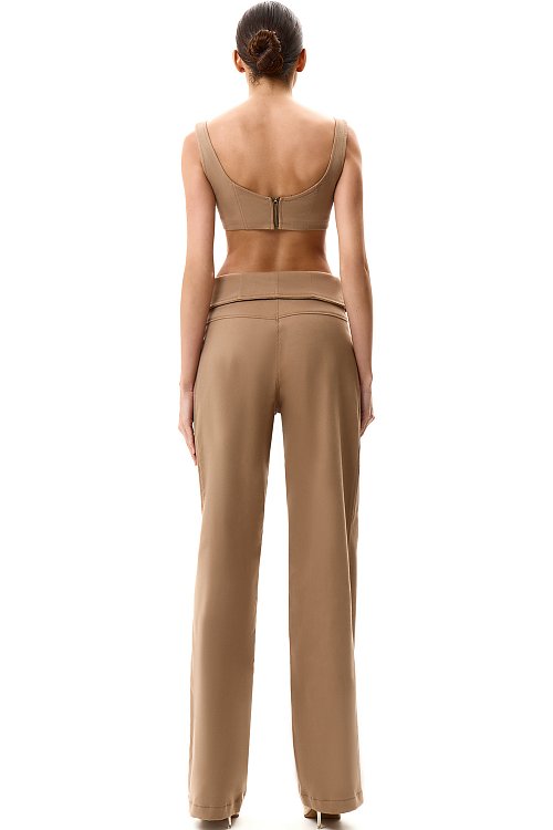 Брюки с акцентным поясом