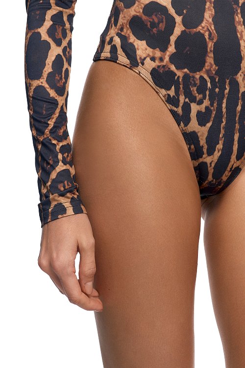 Боди Skin с леопардовым принтом