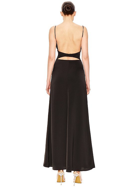 Платье с драпировкой по лифу