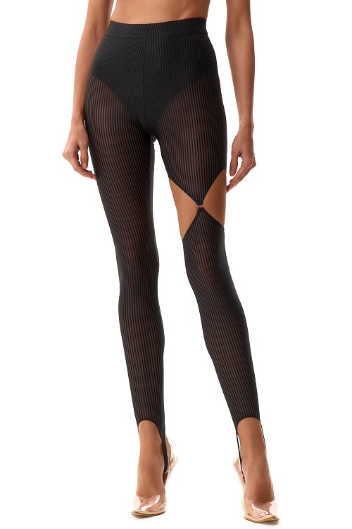 Леггинсы с фигурным вырезом