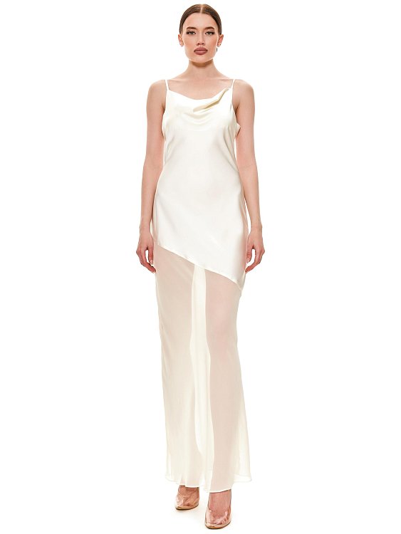 Платье из атласа