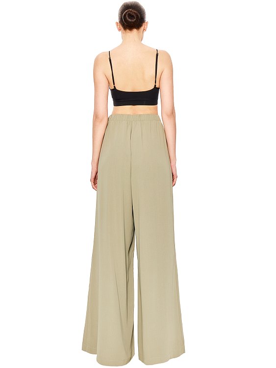 Брюки широкие на резинке