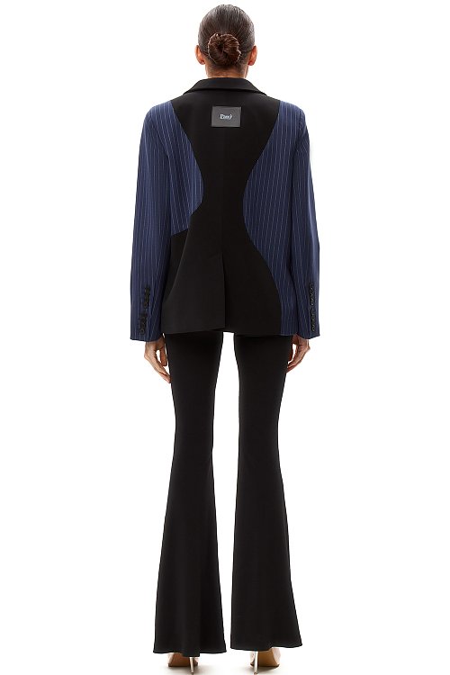 Жакет комби с молниями