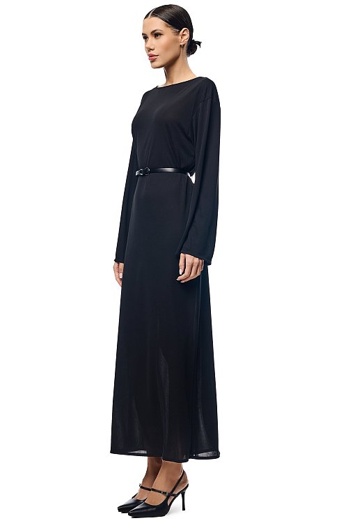 Платье- макси прямого силуэта