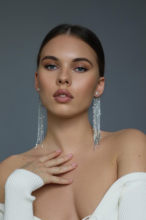 Серьги-каффы с жемчугом